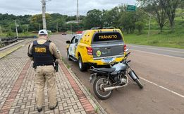 Motocicleta furtada em Campo Erê é recuperada em Francisco Beltrão 