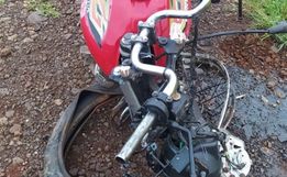  Colisão entre carro e moto deixa uma pessoa gravemente ferida na SC-163 em Descanso
