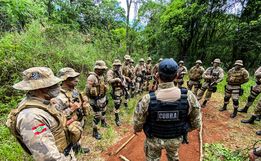 Tropa de Elite da PM/SC realiza treinamento com o PPT e Canil em São Miguel do Oeste