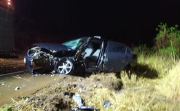 Idoso sofre ferimentos em saída de pista na SC-160