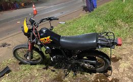 Motociclista fica ferido em colisão na Avenida Gustavo Fetter, em Iporã do Oeste