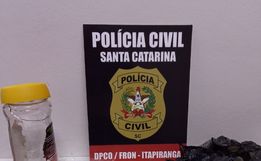 Polícia apreende maconha no centro de Itapiranga