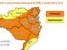 SC entra em alerta para temporais com chance de ventos fortes e granizo
