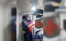 Bebê nasce em frente ao batalhão do Corpo de Bombeiros em Chapecó