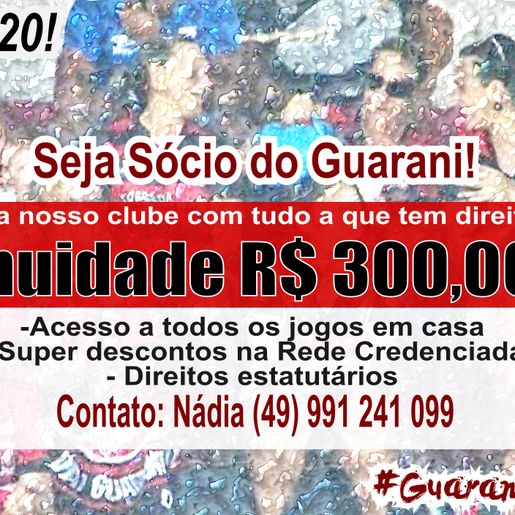 GUARANI: Lançada Campanha de Sócios 2020