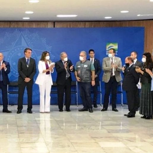 Lourenciano representou o empresariado catarinense em agenda com o presidente Bolsonaro