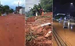 Alto volume de chuva em uma hora contribuiu para deslizamento em MG