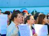 Servidores Públicos Municipais fazem protesto em frente a prefeitura