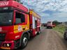 Acidente envolve dois carros e um caminhão na BR 163, entre SMO e Guaraciaba 