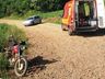 Homem sofre queda de moto e é socorrido com suspeita de traumatismo craniano
