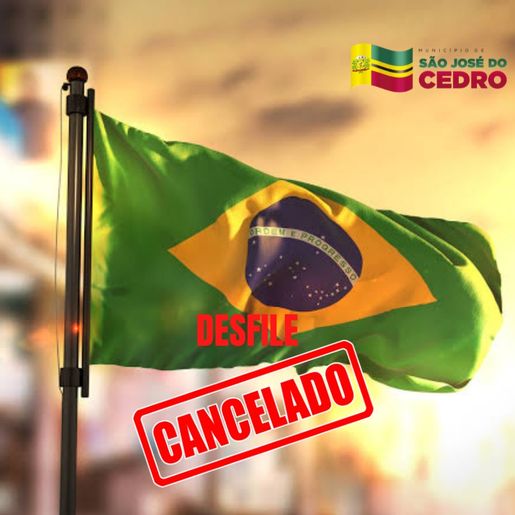 Desfile cívico previsto para este sábado é cancelado em São José do Cedro