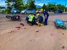 Colisão lateral deixa motociclista ferido em SMOeste 