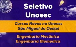 Unoesc abre ao menos dois cursos de engenharias em São Miguel do Oeste