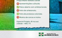 São Miguel do Oeste promove Mostra Cultural no dia 21 de junho