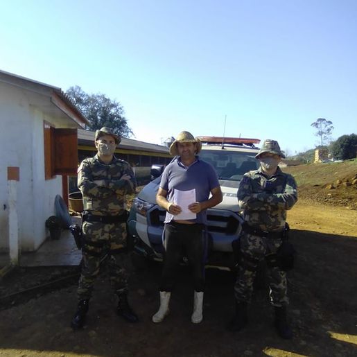Após ser autuado, agricultor de Descanso usa redes sociais para agradecer atendimento da PMA