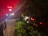 Para evitar colisão frontal, motorista sai da pista na BR-282