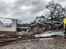 Confira algumas imagens após passagem de tornado em Descanso