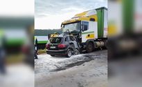 Homem morre após batida entre carro e caminhão na BR-282 em Maravilha