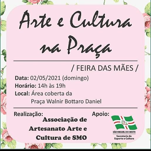 Associação de Artesanato realiza feira do Dia das Mães em São Miguel do Oeste 