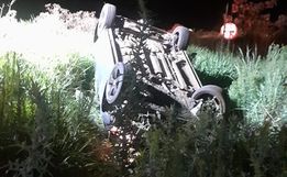 Saída de pista seguida de capotamento deixa homem ferido na SC-160 