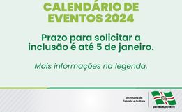 Cultura organiza Calendário de Eventos 2024 em São Miguel do Oeste