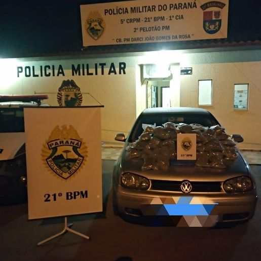 Polícia Militar apreende 16 kg de maconha e prende dois homens