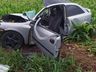 Camionete com placas de SMOeste se envolve em grave acidente na BR-282 em Pinhalzinho 