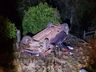 Veículo sai da pista e capota no interior de Tunápolis