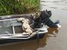 Corpo de Bombeiros de Itapiranga resgata barco que naufragou no Rio Uruguai