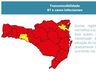 SC volta a ter a maioria das regiões com risco alto para Covid-19