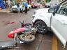 Colisão entre carro e moto deixa idoso ferido em São José do Cedro