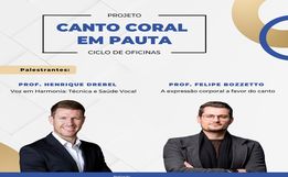 Projeto Canto Coral em Pauta terá oficinas gratuitas para a região