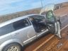 Carro argentino pega fogo na via periférica de São José do Cedro