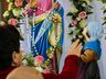 Fiéis acompanham missa de Nossa Senhora do Caravaggio em Guaraciaba