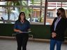 Vice-governadora visita escola cívico-militar em SMOeste e pais pedem volta das aulas presenciais