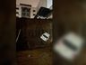 Desmoronamento em Chapecó atinge garagem e central de gás de prédio