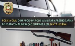 Ao menos duas armas são recolhidas e apreendidas em municípios da região