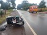 Colisão entre moto e carro deixa homem ferido na SC 163, em Iporã do Oeste
