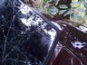 Carro fica destruído após colisão contra árvore na SC-305, em Guaraciaba