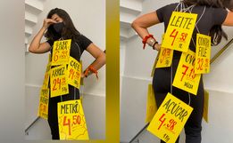 Fantasiada de anúncios com preços altos, foto de jovem viraliza