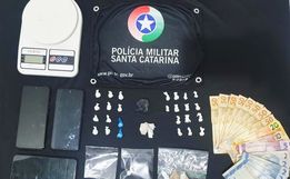 PM prende três pessoas por tráfico de drogas em São Miguel do Oeste