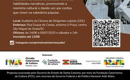 Inscrições abertas para oficinas gratuitas de contação de histórias em São Miguel do Oeste