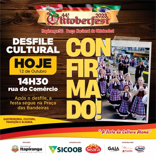 Está mantida a programação oficial da Oktoberfest na cidade de Itapiranga