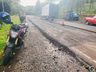 Jovem fica ferido em queda de motocicleta na SC 163, em Itapiranga
