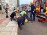 Colisão lateral deixa motociclista ferida em SMOeste 