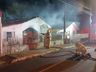 Incêndio destrói residência e deixa homem gravemente ferido em Xanxerê
