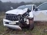 Grave acidente entre caminhonete e moto deixa um morto na SC-305, em Campo Erê
