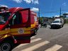 Mulher fica ferida em acidente no Bairro Jardim Peperi, em SMOeste 