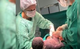 Bebê gigante quebra recorde, nasce com mais de 6 kg e impressiona médicos em Minas Gerais