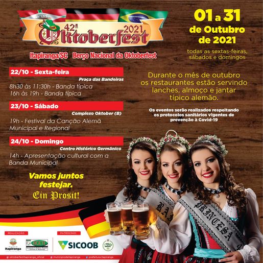 Atrações da 42ª Oktoberfest prosseguem neste final de semana